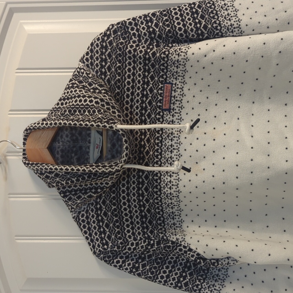 Vineyard Vines Fair Isle Fleece Funnel Neck Pullover NWOT - Picture 4 of 6